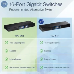 TRENDnet TEG-S16g Unmanaged Ethernet Switch