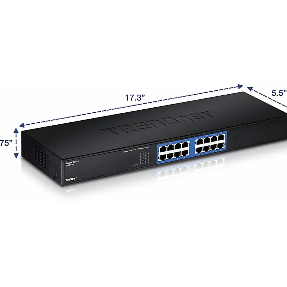 TRENDnet TEG-S16g Unmanaged Ethernet Switch