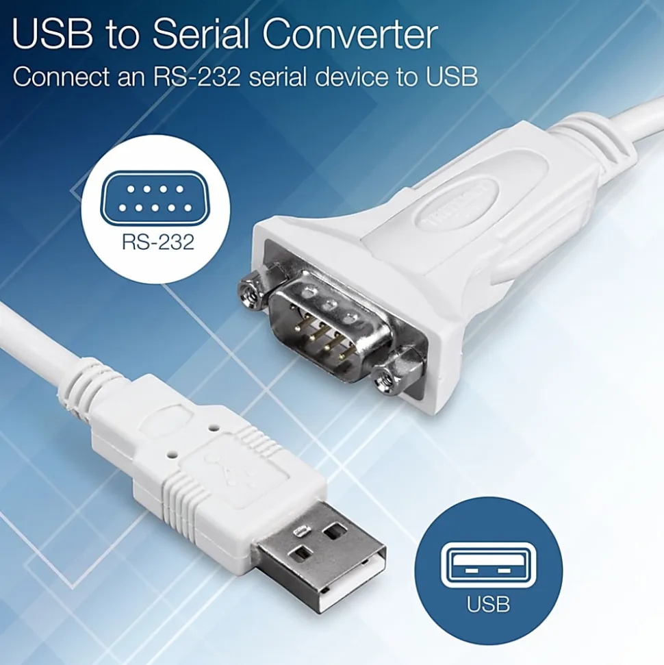 TRENDnet USB to Serial 9-Pin Converter Cable, TU-S9, USB to RS232 Serial Adapter