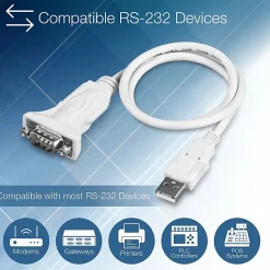 TRENDnet USB to Serial 9-Pin Converter Cable, TU-S9, USB to RS232 Serial Adapter