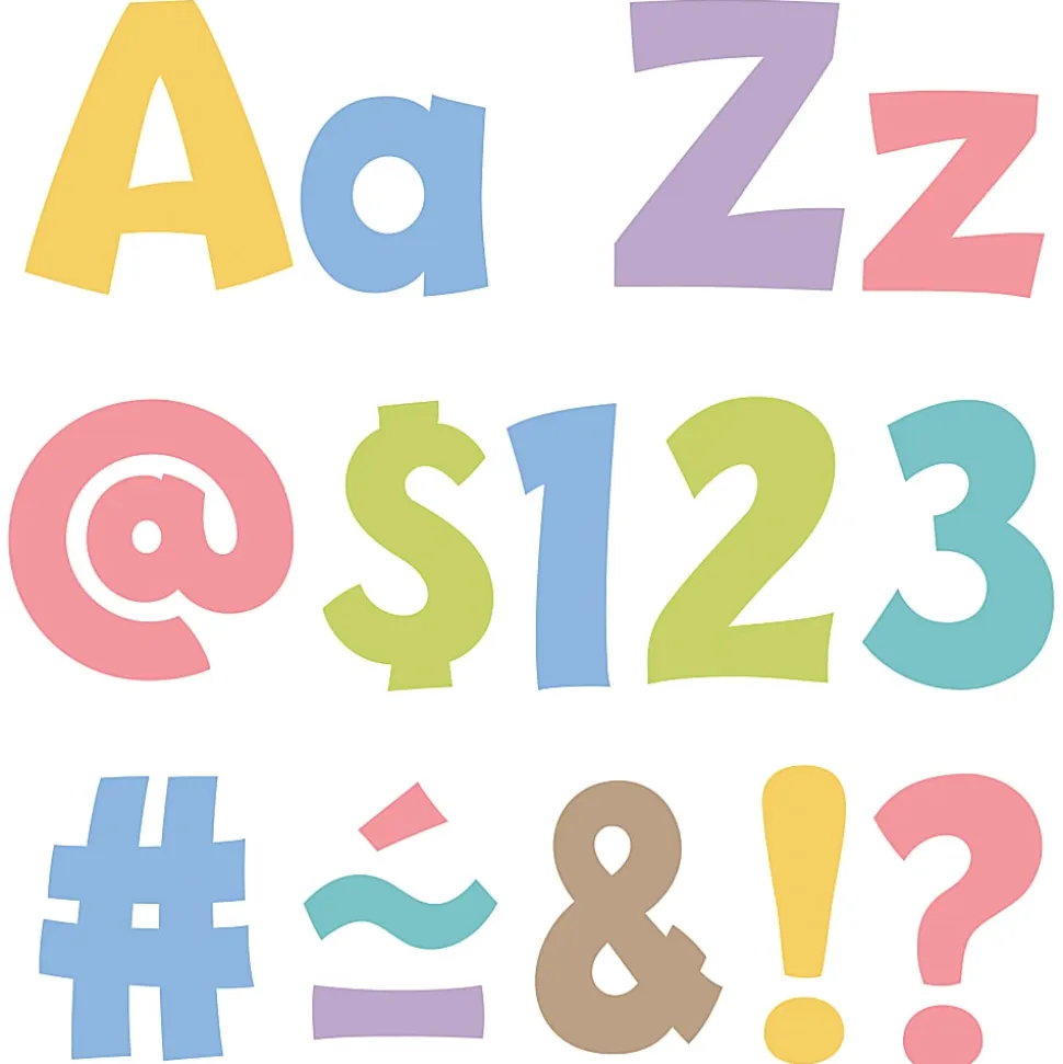 Trend 4" Playful Combo Ready Letters, Summer Morning, 216 Letters Per Pack, Set Of 2 Packs