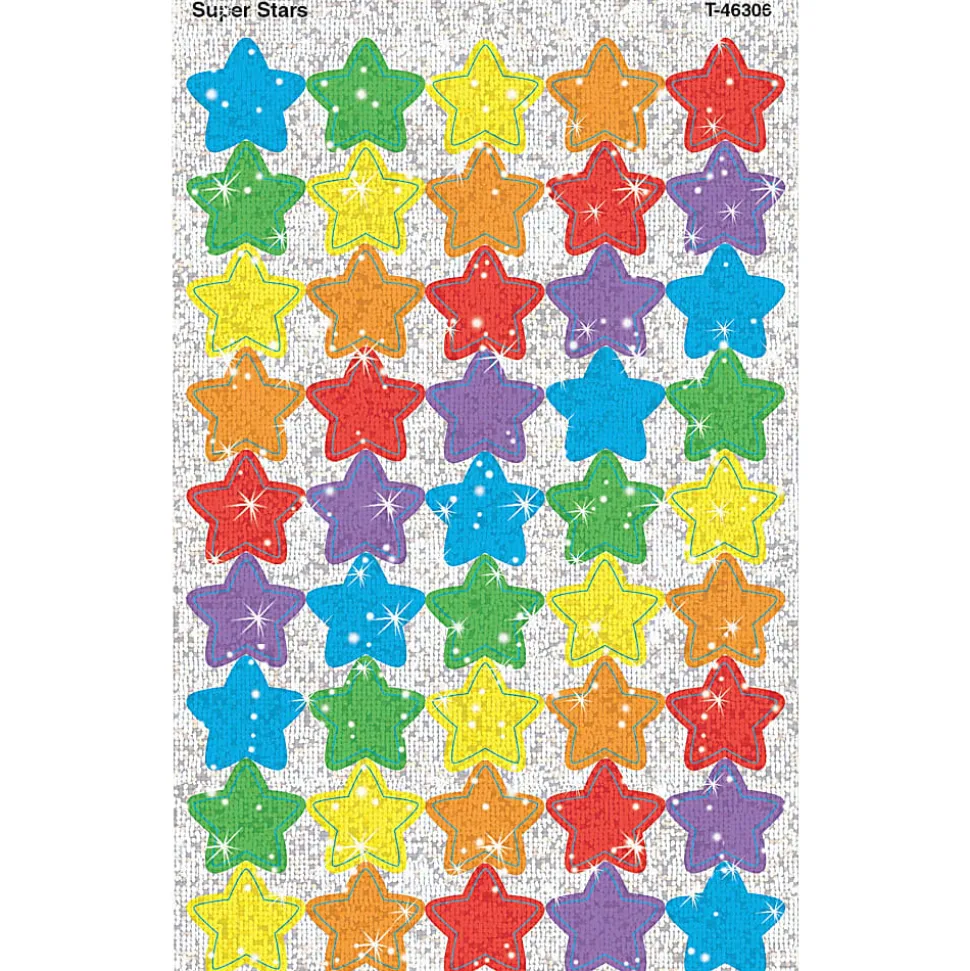Trend® Sparkle Stickers, Large Super Stars, Pack Of 160