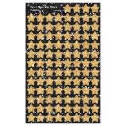TREND superShapes Sticker Pack, Gold Sparkle Stars, Pack Of 400