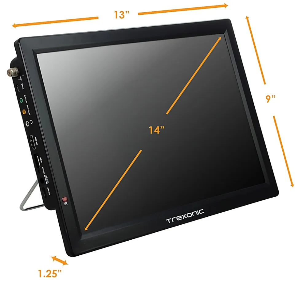Trexonic 14" LED 1366 x 768 Portable TV, 995110646M