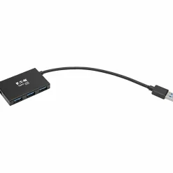 Tripp Lite by Eaton 4-Port Slim Portable USB-A Hub - USB 3.x (5Gbps) Aluminum Housing - USB - External - 4 USB Port(s) - 4 USB 3.0 Port(s) - PC