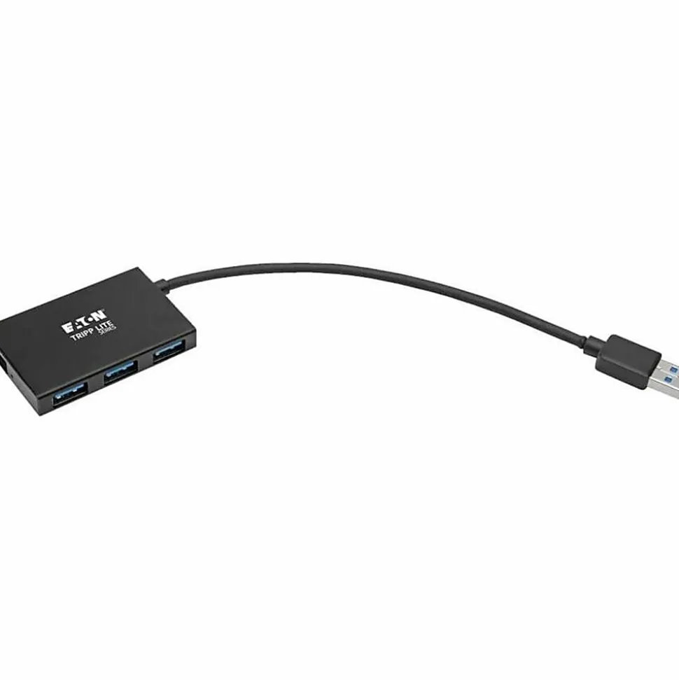 Tripp Lite by Eaton 4-Port Slim Portable USB-A Hub - USB 3.x (5Gbps) Aluminum Housing - USB - External - 4 USB Port(s) - 4 USB 3.0 Port(s) - PC
