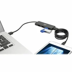 Tripp Lite by Eaton 4-Port Ultra-Slim Portable USB 3.0 SuperSpeed Hub - USB - External - 4 USB Port(s) - 4 USB 3.0 Port(s) - PC, Mac