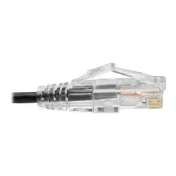 Tripp Lite Cat6 UTP Patch Cable (RJ45) - M/M, Gigabit, Snagless, Molded, Slim, Black, 1 ft. - 1 ft Category 6 Network Cable  - N201S01BK
