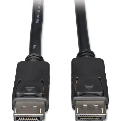 Tripp Lite Display Port Monitor Cable With Latches, 6’, Black, P580-006