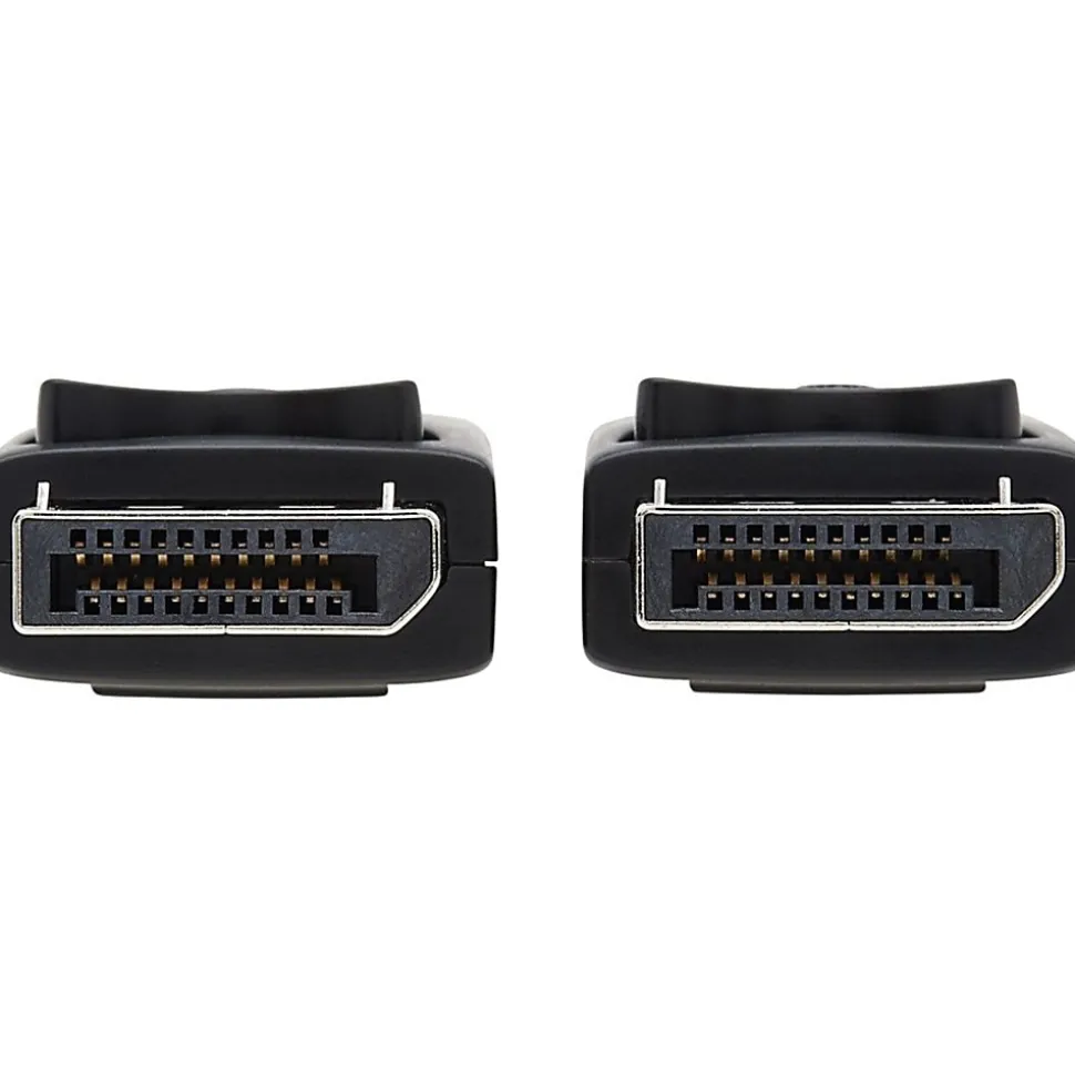 Tripp Lite Display Port Monitor Cable With Latches, 6’, Black, P580-006
