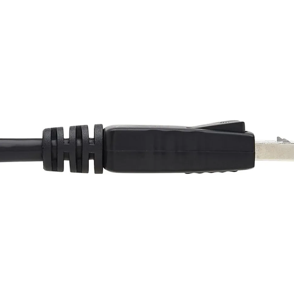Tripp Lite Display Port Monitor Cable With Latches, 6’, Black, P580-006