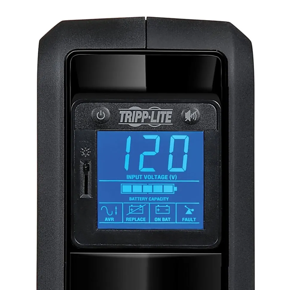 Tripp Lite Omni Smart OMNI650LCD 8-Outlet Uninterruptible Power Supply, 650VA/350 Watts