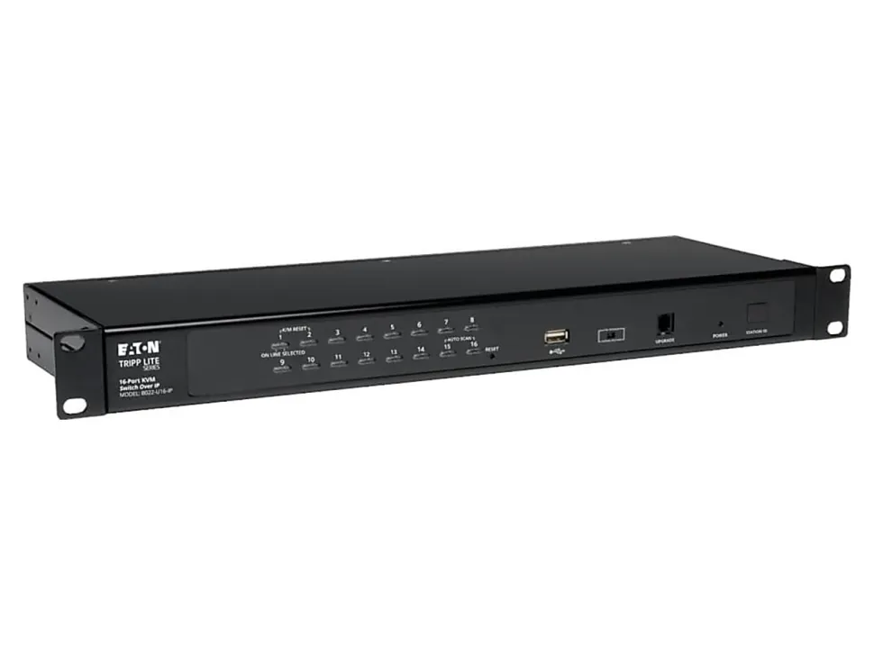 Tripp Lite 16-Port Rackmount KVM Switch w/ Built in IP and On Screen Display 1U - KVM switch - 16x KVM port(s) - B022U16IP