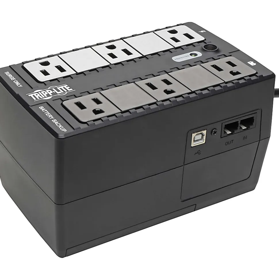 Tripp Lite UPS 350VA 180W Desktop Battery Back Up Compact 120V USB RJ11 PC