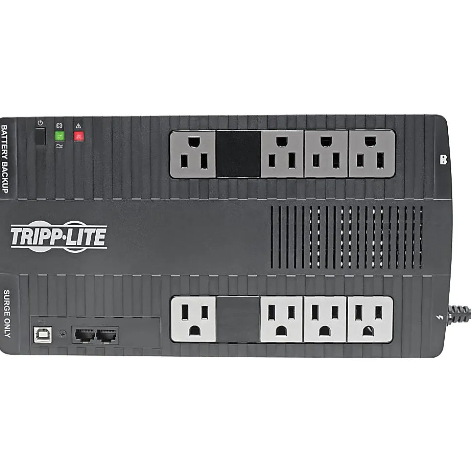 Tripp Lite UPS 550VA 300W Desktop Battery Back Up AVR Compact 120V USB RJ11