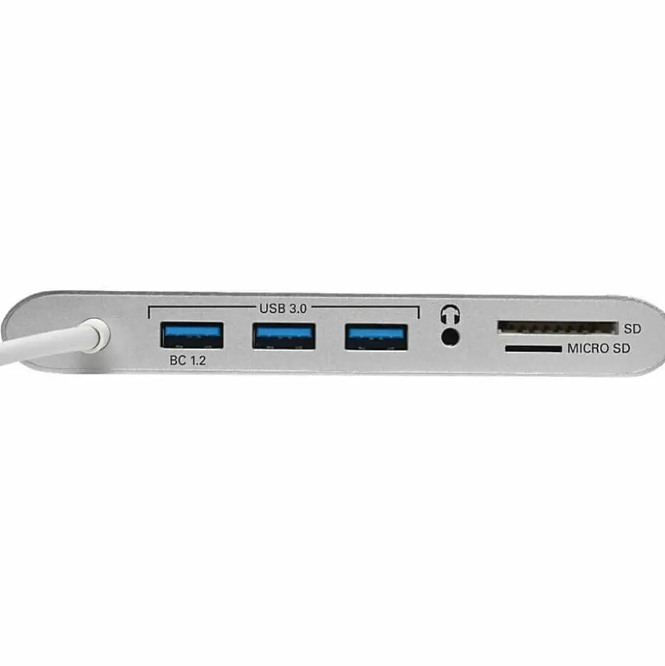 Tripp Lite USB-C Docking Station w/ USB-A , HDMI, VGA, mDP, Gbe, Memory Cards 3.5mm, USB C PD Charging 4K @ 30Hz - - U442DOCK1