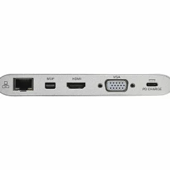 Tripp Lite USB-C Docking Station w/ USB-A , HDMI, VGA, mDP, Gbe, Memory Cards 3.5mm, USB C PD Charging 4K @ 30Hz - - U442DOCK1