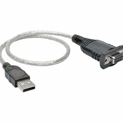 Tripp Lite USB to Null Modem Serial FTDI Adapter Cable with COM Retention (USB-A to DB9 M/F) 18-in. (45.72 cm)