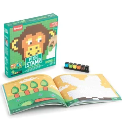 Trodat Pixel Stamp Art Coloring Book, Animals, Total Qty 1