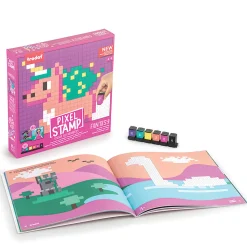 Trodat Pixel Stamp Art Coloring Book, Fantasy, Total Qty 1