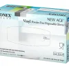 Tronex New Age Disposable Powder-Free Vinyl Gloves, Large, Blue, 100 Gloves Per Pack, Box Of 10 Packs