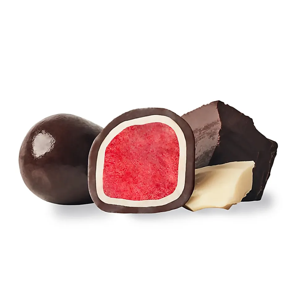 Tru Fru Hyper-Dried Grab & Go Strawberries In White & Dark Chocolate, 1.7 Oz, Total Qty 12