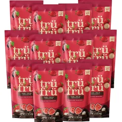 Tru Fru Hyper-Dried Grab & Go Strawberries In White & Dark Chocolate, 1.7 Oz, Total Qty 12