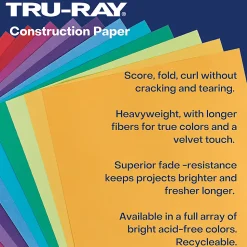 Tru-Ray Construction Paper, Heavyweight, 12