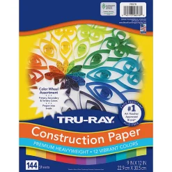 Tru-Ray Construction Paper, Heavyweight, 9