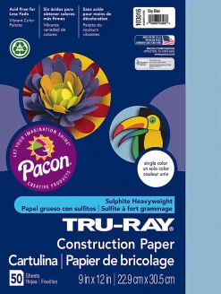 Tru-Ray® Construction Paper, 50% Recycled, 9" x 12", Sky Blue, Pack Of 50