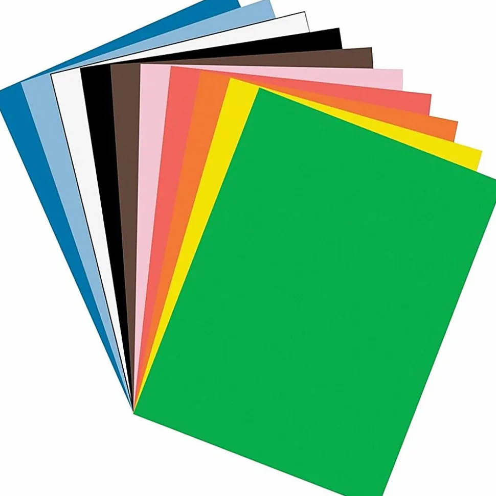 Tru-Ray® Construction Paper, 50% Recycled, Assorted Colors, 9" x 12", Pack Of 50
