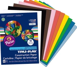 Tru-Ray® Construction Paper, 50% Recycled, Assorted Colors, 9