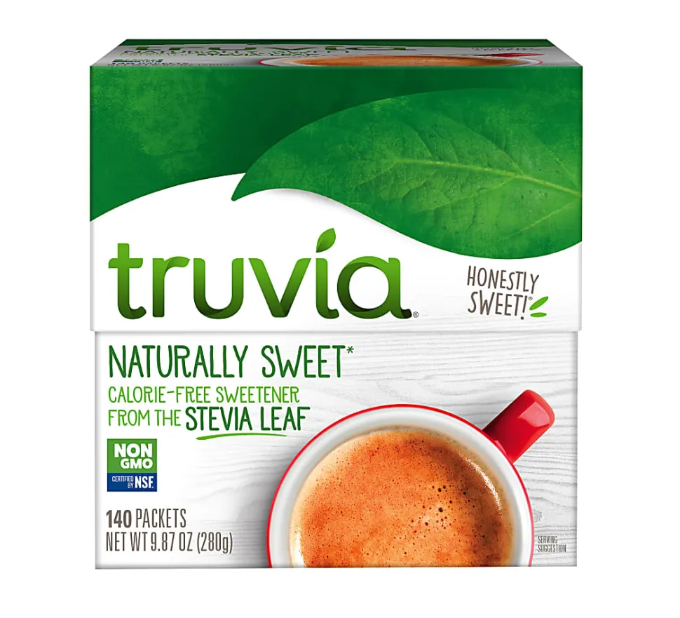 Truvia Natural Sweeteners, 0.07 Oz, Pack Of 140 Packets