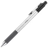 TUL® BP Series Retractable Ballpoint Pens, Medium Point, 1.0 mm, Silver Barrels, Assorted Inks, Pack Of 4 Pens