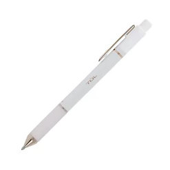 TUL® BP Series Retractable Ballpoint Pens, Bullet Point, 1.0 mm, Pearl White Barrel, Blue Ink, Pack Of 4 Pens