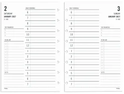 2027 TUL® Discbound Daily Planner Refill Pages, Junior Size, January To December