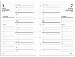 2026 TUL® Discbound Daily Planner Refill Pages, Junior Size, January To December