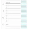 TUL® Discbound Daily Schedule Pad, 3-1/2" x 8-1/2", 50 Sheets