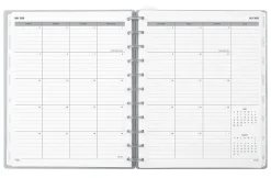 2026-2027 TULĀ® Discbound Monthly Teacher Planner, Letter Size, Gray, July To June