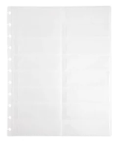 TUL® Discbound Notebook Business Card Pages, Letter Size, Clear, 14 Pockets Per Page, Pack Of 3 Pages