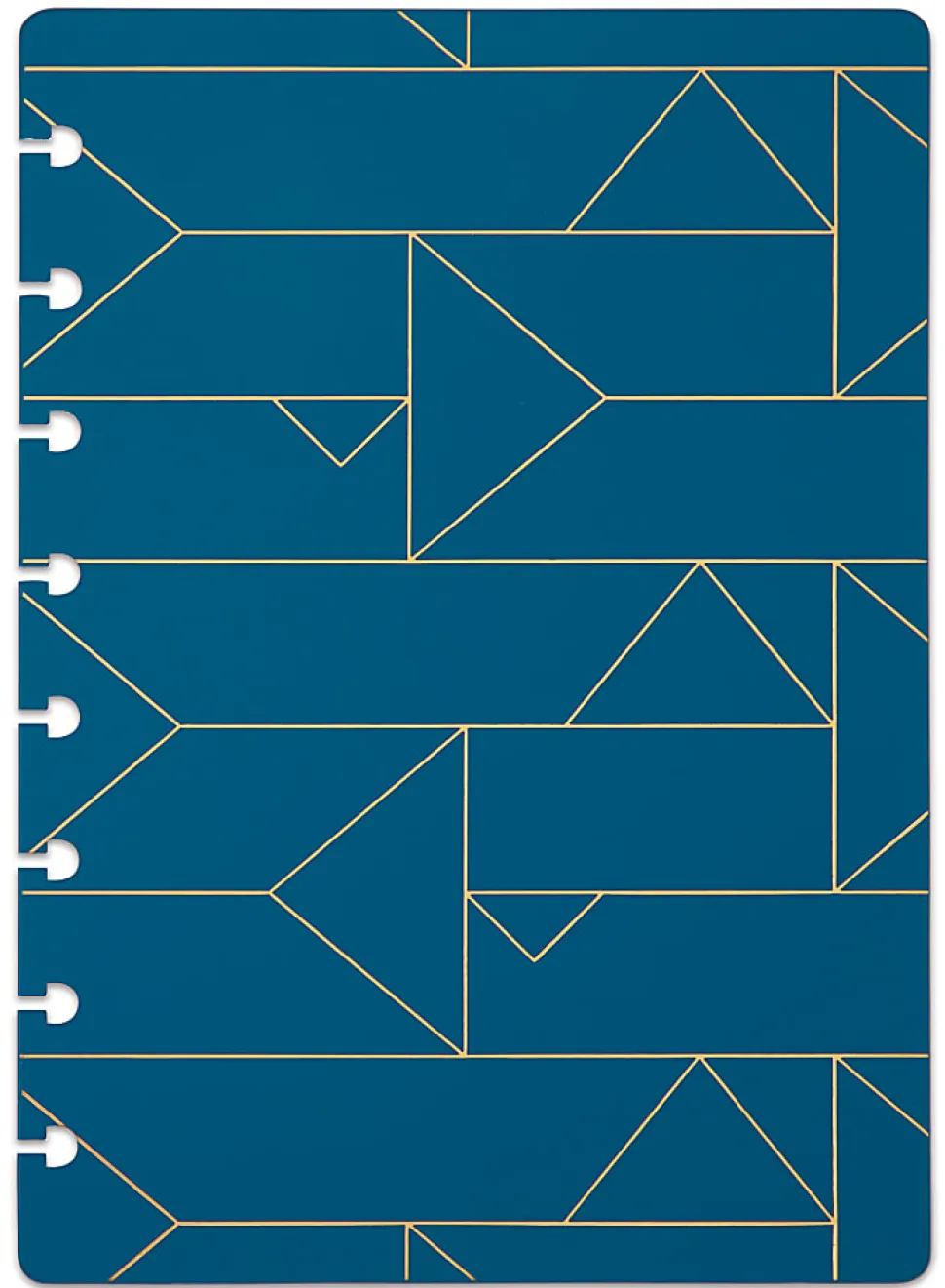 TUL® Discbound Notebook Covers, Junior Size, Blue Geo, Pack of 2 Covers