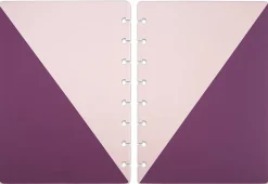 TUL® Discbound Notebook Covers, Junior Size, Pink/Purple, Pack of 2 Covers