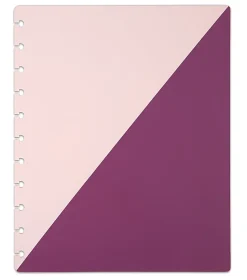 TULĀ® Discbound Notebook Covers, Letter Size, Pink/Purple, Pack of 2 Covers