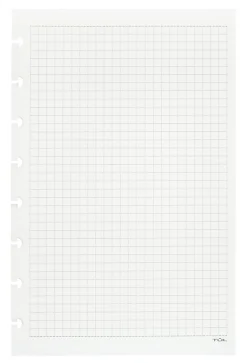 TUL® Discbound Notebook Refill Pages, Junior Size, Graph Ruled, 50 Sheets, White