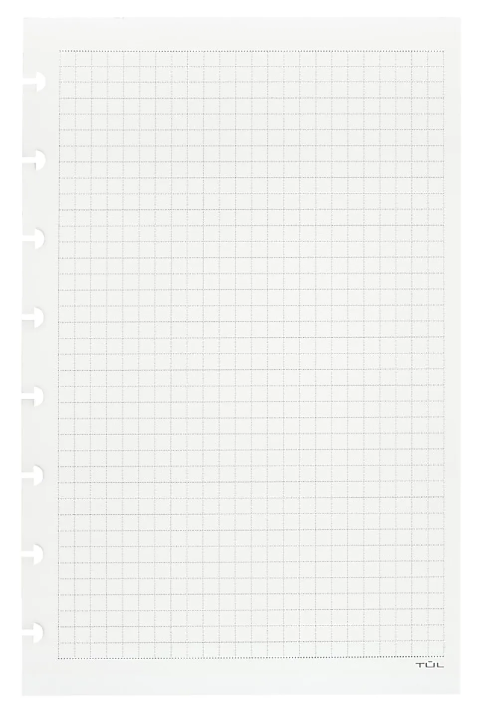 TUL® Discbound Notebook Refill Pages, Junior Size, Graph Ruled, 50 Sheets, White