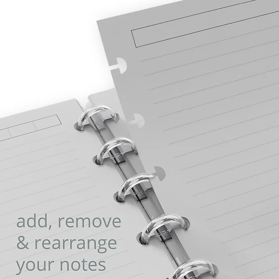 TUL® Discbound Notebook With 3 Customizable & Reversible Poly Covers, Junior Size, Narrow Ruled, 60 Sheets, Assorted Cover Designs