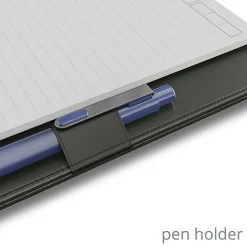 TUL® Discbound Notebook With Vegan Leather Cover, Letter Size, Narrow Ruled, 60 Sheets, Smoke Moss Green