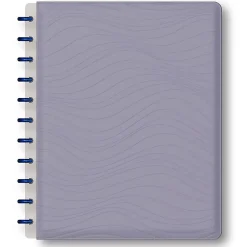 TUL® Discbound Notebook With Vegan Leather Cover, Letter Size, Narrow Ruled, 60 Sheets, Lavender Mist/Lines