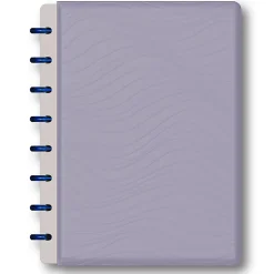 TUL® Discbound Notebook With Vegan Leather Cover, Junior Size, Narrow Ruled, 60 Sheets, Lavender Mist/Lines