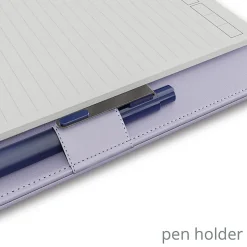 TUL® Discbound Notebook With Vegan Leather Cover, Junior Size, Narrow Ruled, 60 Sheets, Lavender Mist/Lines